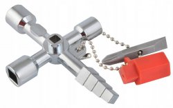 TOOL-KLUCZ-M   Uniwersalny klucz do szaf technicznych mały