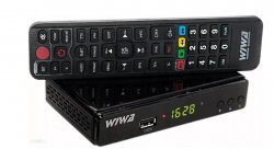 DVB-T2-H.265 WIWA   Tuner DVB-T2 TV naziemnej WIWA z pilotem do obsługi telewizora
