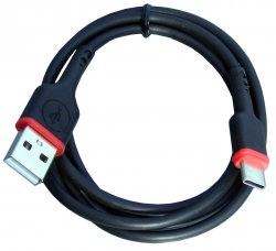 USB-0254-1m-BK   Kabel połączeniowy USB A / USB typ C; 1m