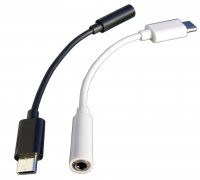 USB-0344-WH   Adapter audio wtyk USB C - Jack 3,5mm gniazdo, biały