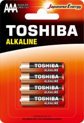 BAT-R3-0832   Bateria LR3 Toshiba Alkaline; R blister 4 szt