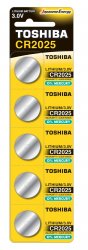 BAT-CR2025-0806   Bateria CR2025 Toshiba; cena za blister 5szt.